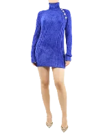 Blue Viscose Balmain Sweater