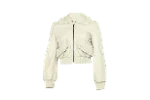 White Leather Fendi Jacket