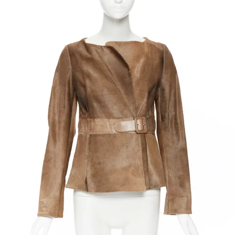 Brown Leather Marni Jacket