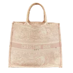 Pink Canvas Dior Tote