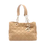 Beige Leather Dior Tote