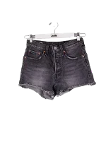 Grey Cotton Levi's Shorts