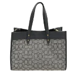 Grey Canvas Coach Tote