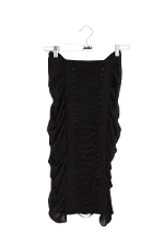 Black Viscose Balmain Skirt