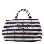 Blue Canvas Prada Canapa Tote