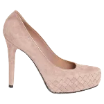 Pink Suede Bottega Veneta Heels