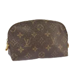 Brown Canvas Louis Vuitton Pouch