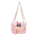 Pink Leather Moschino Shoulder Bag