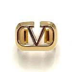 Gold Metal Valentino Ring