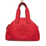 Red Leather Vivenne Westwood Shoulder Bag