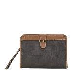 Grey Canvas Dunhill Clutch