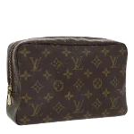 Brown Canvas Louis Vuitton Trousse Toilette