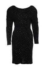 Black Fabric Jimmy Choo Dress