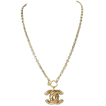 Gold Metal Chanel Necklace