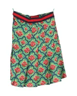 Green Silk Gucci Skirt