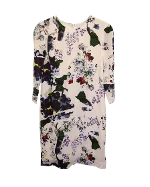 Multicolor Silk Erdem Dress