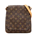 Brown Leather Louis Vuitton Musette Salsa