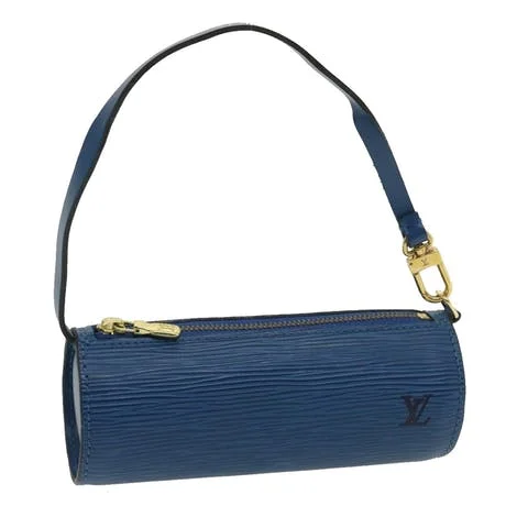 Blue Leather Louis Vuitton Soufflot