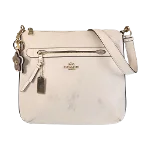 White Leather Coach Crossbody Bag