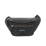 Black Fabric Balenciaga Belt Bag