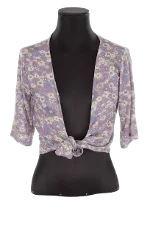 Purple Polyester Antik Batik Top