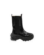 Black Leather Maison Margiela Boots