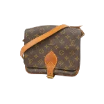 Brown Canvas Louis Vuitton Cartouchiere