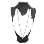 Gold Metal Yves Saint Laurent Necklace