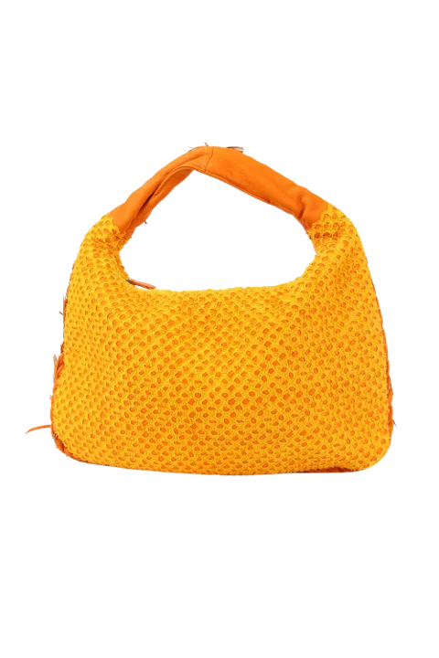 Yellow Leather Bottega Veneta Shoulder Bag