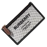 Grey Leather Burberry Wallet