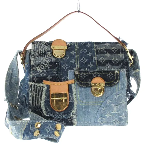 Blue Denim Louis Vuitton Shoulder Bags