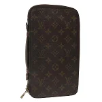 Brown Canvas Louis Vuitton Pouch