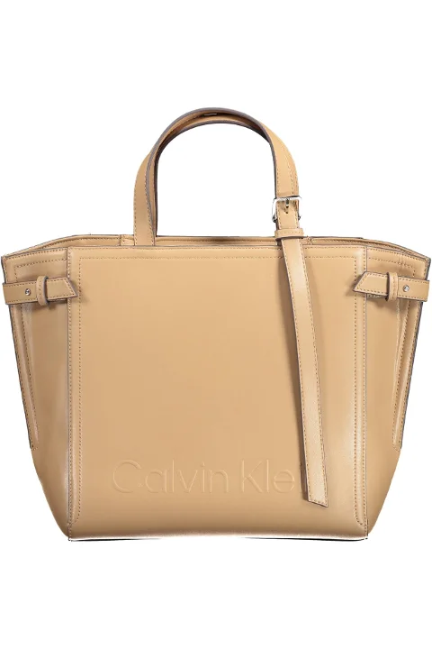 Brown Polyester Calvin Klein Handbag