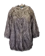 Grey Fur Prada Coat