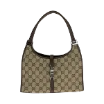 Brown Canvas Gucci Jackie