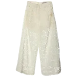 White Lace Valentino Pants