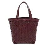 Burgundy Leather Bottega Veneta Tote