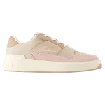 Pink Leather Balmain Sneakers