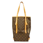 Brown Fabric Louis Vuitton Tote 