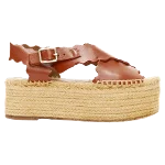 Brown Leather Chloé Sandals