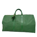 Green Leather Louis Vuitton Keepall