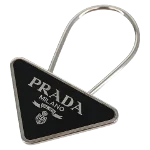 Black Metal Prada Key Holder