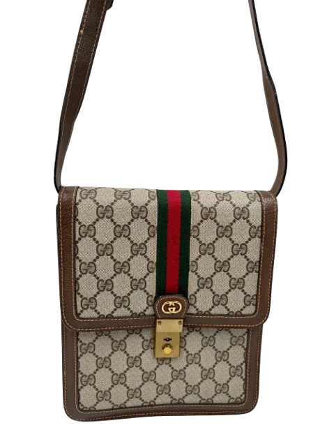 Beige Canvas Gucci Crossbody Bag