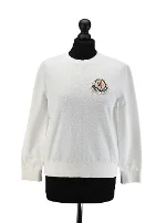 White Cotton Moncler Sweatshirt