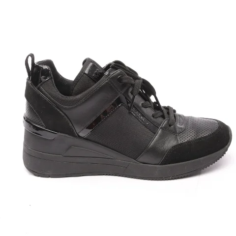 Black Leather Michael Kors Sneakers