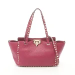 Pink Leather Valentino Tote