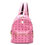 Pink Leather MCM Backpack