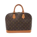 Brown Leather Louis Vuitton Alma