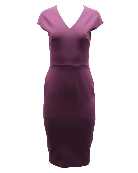 Purple Fabric Victoria Beckham Dress