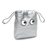 Silver Leather Anya Hindmarch Pouch